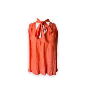 Free People Orange and Pink Tank Top